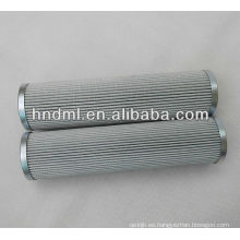 El reemplazo para el elemento de filtro de aceite hidráulico de fibra de vidrio FILTREC D821G10A, cartucho de filtro de malla metálica de cola de filtro